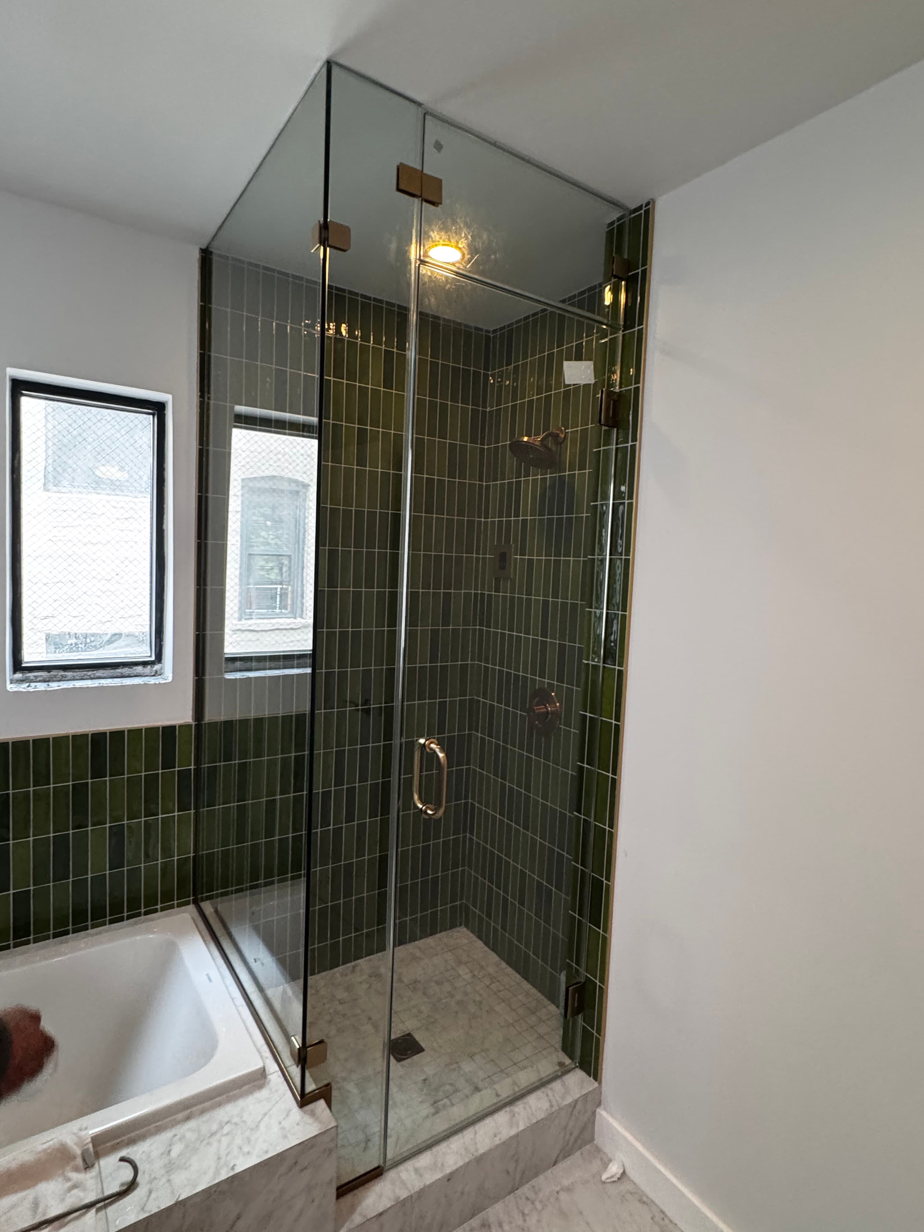 Gray Tinted Glass Door